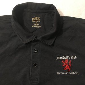 vintage south Lake Tahoe embroidered Golf Polo Shirt Mens XL MacDuffs pub